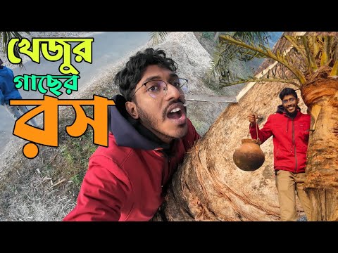 শীতের সকালে খেজুর গাছের রস খেতে গেলাম😋।খেজুরের রস।শিবগঞ্জ। চাঁপাইনবাবগঞ্জ। রস।