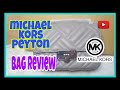 MICHAEL KORS PEYTON | MEDIUM SHOULDER BAG FLAP LEATHER | PEARL GREY | CROSSBODY BAG | MK OUTLET SALE