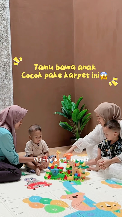 Tamu bawa anak cocok pakai karpet ini #karpetmurah #playmat #karpetkarakter #karpetpremium #kadoanak