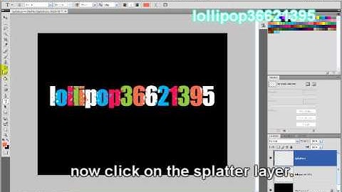 How to make a splatter text on Photoshop CS4