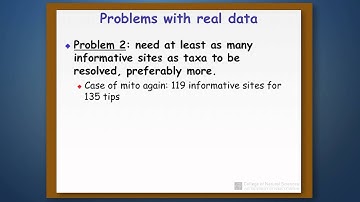 Phylogenetic Reconstruction: Part 5 - Problems with Real Data