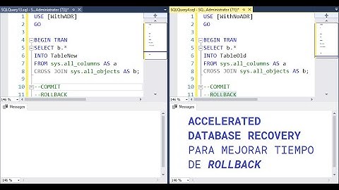 Accelerated Database Recovery mejorando Rollback
