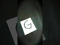 Letter 'G' diy 😱😍 #nameart #diy #shorts #art #shortvideo  #viralvideo #trending #viral #ytshorts