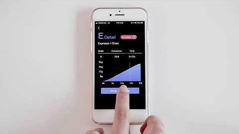 JIMMY scale Hiroia: How to use the scale via App? Here: E Mode Quick Espresso
