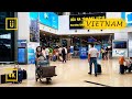 Hanoi Airport 4K walking tour, Domestic Terminal. Binaural Audio. 2020