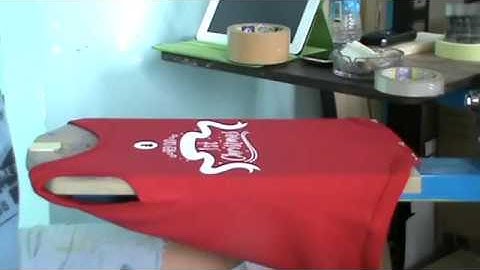 In Lụa - In Lưới Trên Quần Áo Trẻ Em Thủ Công