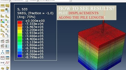 How to see Results? Get Displacements along the Pile length.