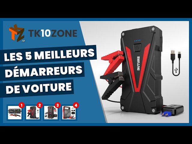 BuTure 1600A Démarreur de voiture, 20 000 mAh, démarreur de batterie de  voiture pour 8,0 l essence ou 7,0 l diesel, avec charge 3.0, USB-C, EC5  Adaptateur. (Noir) : : Auto et Moto