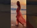 Golden Hour at Mirissa Beach | Cinematic Romantic Short - Sora 2  #sora2#mirissa #srilanka