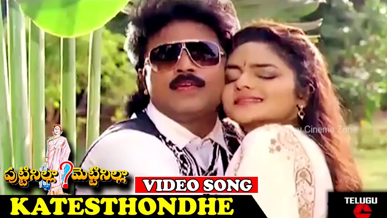 KATESTHONDHE  VIDEO SONG  PUTTINILLA METTINILLA  BHANU CHANDER  MADHUBALA  TELUGU CINEMA ZONE