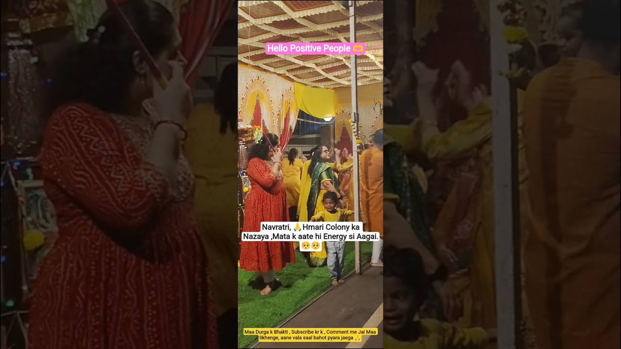 NAVRATRI 😃 Celebrations in Our Society / GROWTH 📈 / 