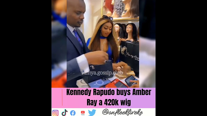 Kennedy Rapudo on a shopping spree spends 420k on wigs for Amber Ray#kennedyrapudo #amberray