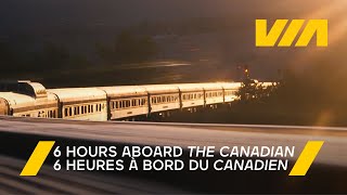 The Canadian 6 Hour Train Trip Slow TV | « Le Canadien » voyage en train 6 h télé lente | VIA Rail