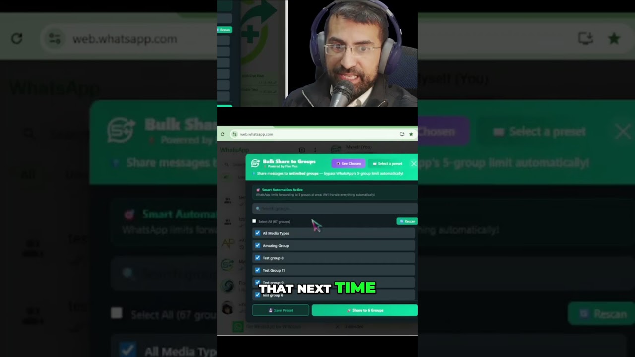 how do i forward to more than Five whatsapp groups at once? #shorts