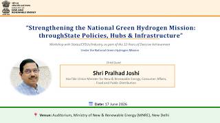 Details LIVE: Addressing at Workshop on Strengthening the National Green Hydrogen Mission News