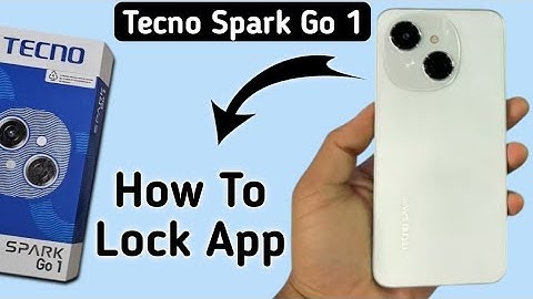 Tecno Spark Go 1 app lock kaise lagaye