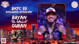 Bryan "El Gallo" Duran had lots to say at BKFC 50 in Denver