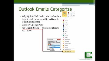 08 Outlook Emails - Reminders and Categorizing