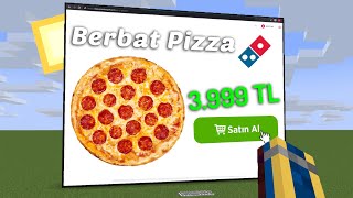 Minecraft'tan GERÇEK Bir Pizza Sipariş Ettim?!