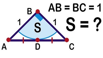 Find area of the sector of a circle in the isosceles triangle. Geometry challenge. Math Olympiad.