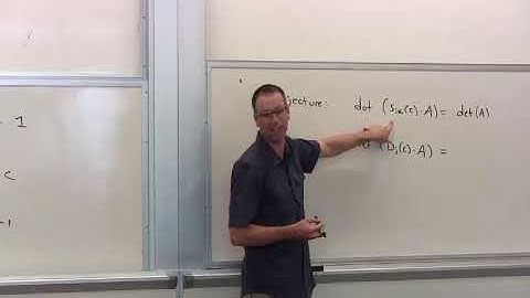 Applied Linear Algebra, Lesson 16, Video 13: Conjectures for Elementary Matrix Determinants