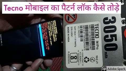 Tecno in 1 pro hard Reset | Tecno mobile ka lock kaise tode | Pin and Pattern Unlock Tecno in 1 pro|