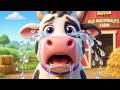 El Viejo MacDonald Tenía una Granja 🐄😱 ¡El T-Rex y el Tiburón Bebé Visitan a los Animales!