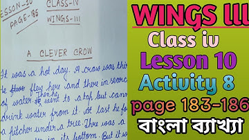 class iv wings part lll lesson 10llactivity 8llpage 183-186