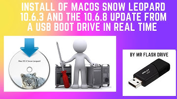 Install Of Mac OS 10.6.3 Snow Leopard And The 10.6.8 Update From A Bootable USB Drive
