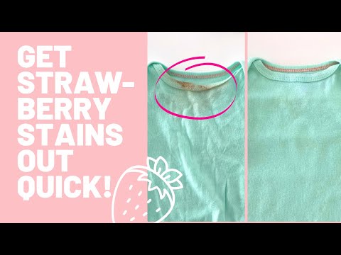 LAUNDRY STAIN REMOVAL HACKS | How to get strawberry stains out of clothes (no harsh chemicals!)