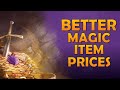 Fixing dds magic item pricing