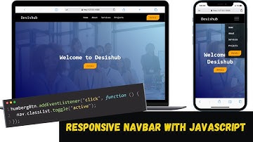 Build a Responsive Navbar from Scratch using Javascript & Sass. #001