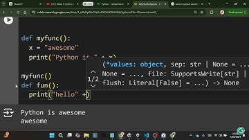 Python Tutorial Part 10 Python   Global Variables W3school