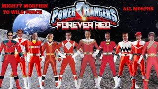 Power Rangers Forever Red All Morphs (Mighty Morphin to Wild Force) Mash-up