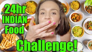 Eating INDIAN FOOD for 24 HOURS!! | INDIAN FOOD CHALLENGE!