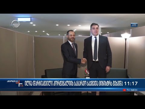 ილია დარჩიაშვილი პორტუგალიის საგარეო საქმეთა მინისტრს შეხვდა