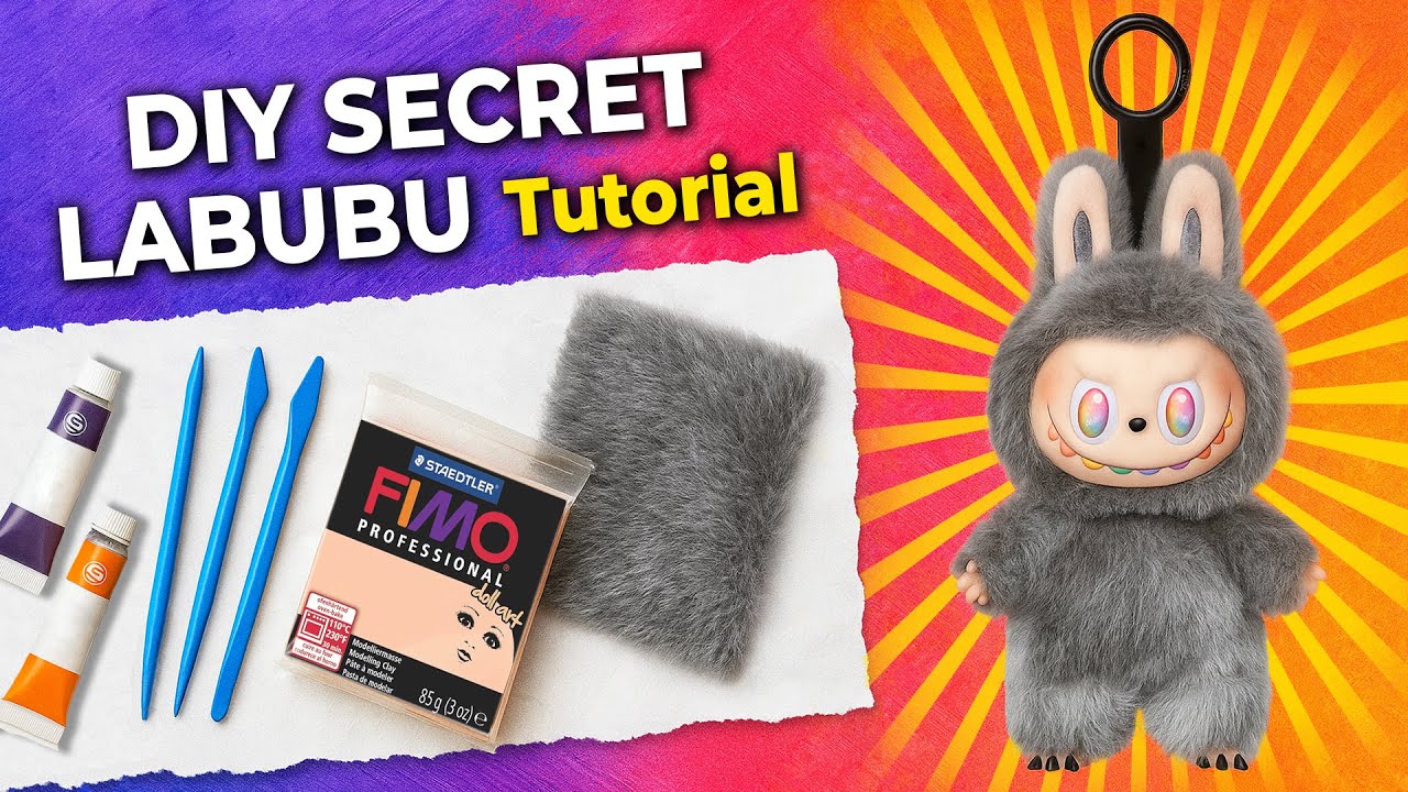 DIY Labubu doll | How to Make The Secret Monster | Tutorial