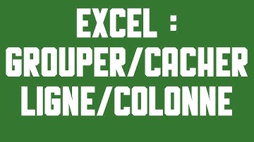 Grouper ou cacher des lignes et colonnes du tableau Excel 2013 S01E41