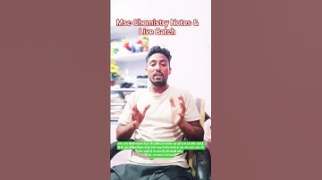 Msc Chemistry Online Class & Handwritten Notes PDF Download।।Msc chemistry online course