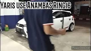 Toyota Yaris Modifikasi Velg HSR Anambas Ring 16