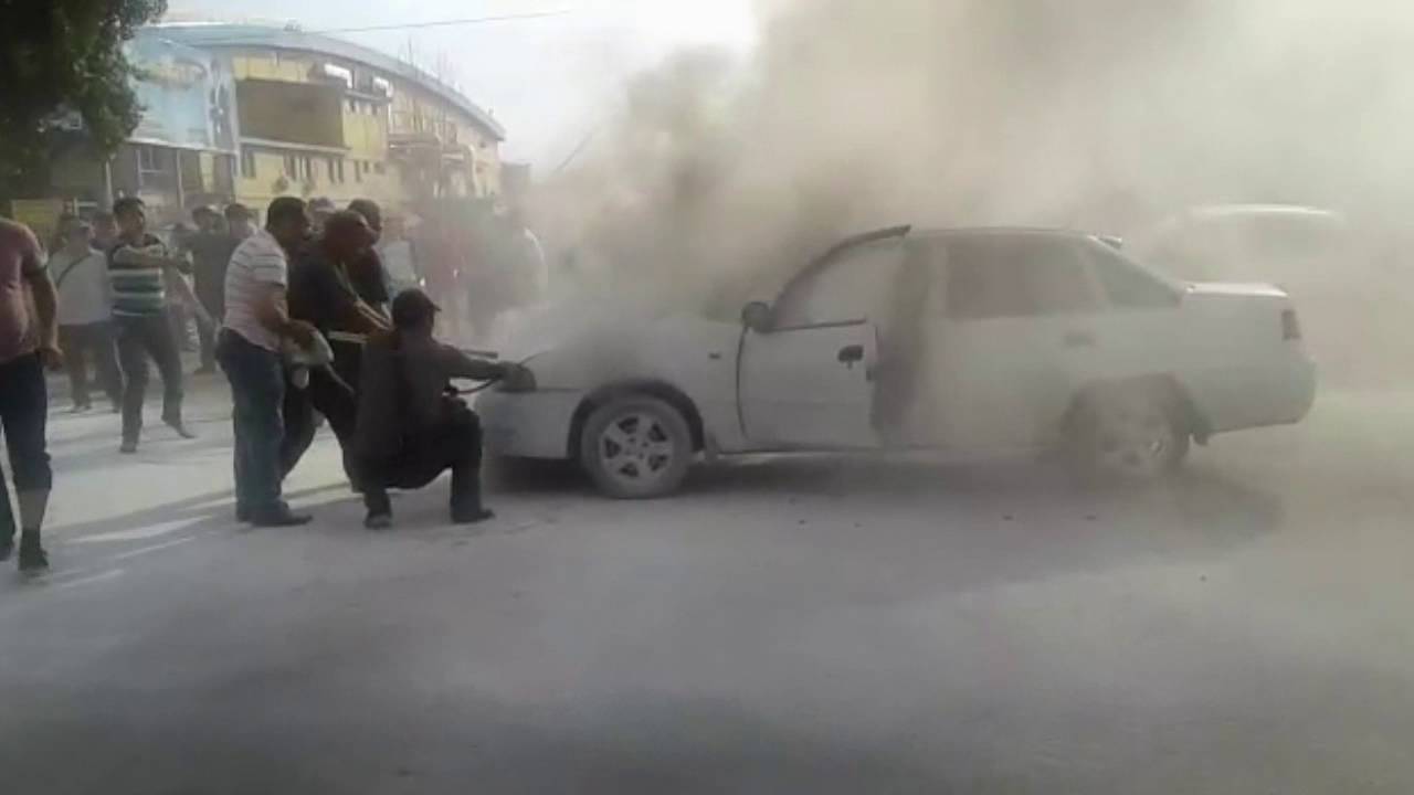 интернет-телевидение itv.by В Алматы возле Car City загорелся автомобиль