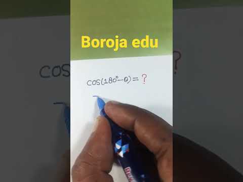 Video Cos 180 degree minus theta || Cos 180 degree minus theta is equal to 😀😀#maths #shorts - youtube