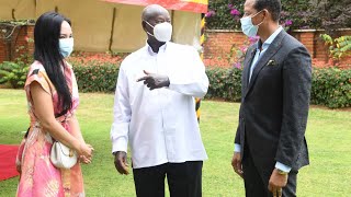 Museveni Meets America’s Film Star Torence And Wife,Plans To Invest In Technology