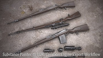 Substance Painter to UDK/Creation Engine Export Workflow