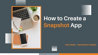 How to Create a Snapshot App screenshot 1