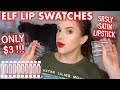 ELF SRSLY SATIN LIPSTICK REVIEW & SWATCHES | Amazing $3 lipsticks!