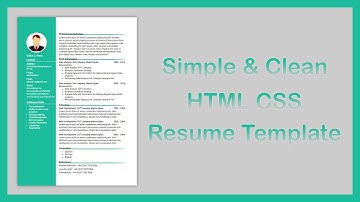 01. Create Responsive Resume / CV Template using HTML and CSS || Part 01 || Sabur Ali