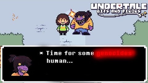 A Human and a Barney Dinasour going on a Genocide... Undertale Bits and Pieces