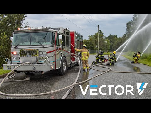 Vector All Electric Firetruck - Respond | Operate | Pump | Return