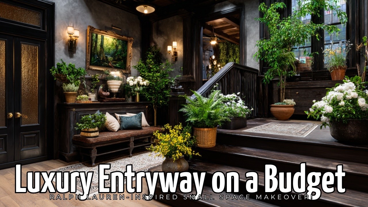 Luxury Entryway on a Budget 🏡 | Ralph Lauren-Inspired Small Space ...
